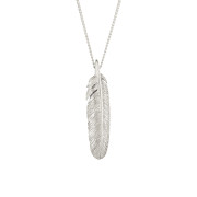 Macaw Feather White Gold
